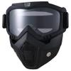 Paintball Mask Anti Fog, Full Face Tactical Mask Goggles Detachable for Motorcycle Cycling Skiing Halloween CS Game Cosplay (Clear) view 1