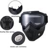 Paintball Mask Anti Fog, Full Face Tactical Mask Goggles Detachable for Motorcycle Cycling Skiing Halloween CS Game Cosplay (Clear) view 3
