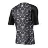DIYUME Mens Snaker Sun Protection Rashguard UPF 50 Crew Neck Surf Top T-Shirt,Short Sleeve Black XXXL view 3