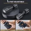 Adjustable Dumbbells Hand Weights Set: Sportneer 1 Pair 0.9-4.5KG (0.9-2.3KG) Fast Adjust Dumbbell Weight 6 In 1 Free Weights Barbells For Women Men Home Gym Workout Exercise Strength Training view 2