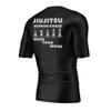 DIYUME Mens Humen Chess Grapplers Uniform Gi Baselayer for Coach Students,Short Sleeve Black M view 3
