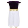 Sxiwei Kids Boys Arabian Prince Vest Top with Harem Belt Pants Set for Carnival Party Fancy Dress Purple 16 Years view 2