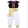 Sxiwei Kids Boys Arabian Prince Vest Top with Harem Belt Pants Set for Carnival Party Fancy Dress Purple 16 Years view 3