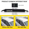 Kayak Roof Racks,Soft Roof Rack Pads,Universal Car Roof Rack for Surfboard/Ski/Kayak Paddle Board/Luggage Carrier System Include 2 Tie Down Straps,2 Tie Down Rope,2 Quick Loop Strap,and Storage Bag view 3