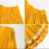 SANGTREE Toddler Little & Big Girls' Pleated Tennis Short A-Line Mini Skirt Junior Teen School Uniform, A# Gold Yellow with Stripe 2 Pockets, 10-11 Years view 4