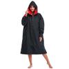 Adult Changing Robe, KUYUSHOP Surf Robe Dry Poncho Hooded Towel Oversized Coat Fleece Lining Thermal Swim Parka Weatherproof Long Sleeve Surfing Poncho with Hood For Watersports, Swimming, Surfing view 1