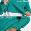 MAGCOMSEN Men's Fleece Crewneck Sweatshirt - Sherpa Lined - Emerald Green view 2