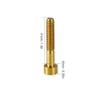 Bike Headset Screw, Ti Thread Headset Expander Top Long Screw Stem Nut Plug Cycling Accessory(M6x35-Golden) view 4