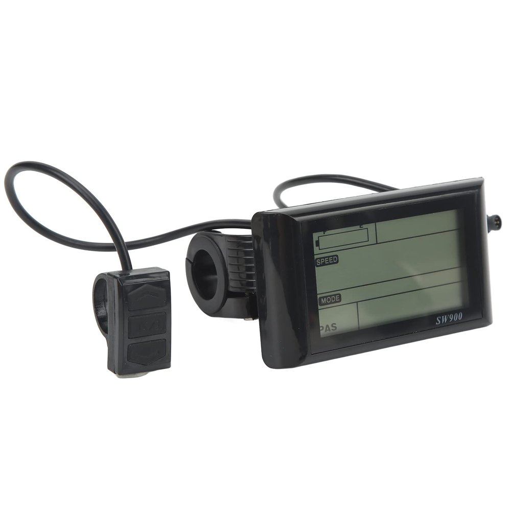 Jiawu Electric LCD Display, SW900 LCD Display Control Panel, 24V 36V 48V 60V Universal Electric Modification Accessories for Electric Bikes, Scooters