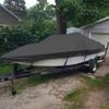 LDIW 11-27FT Waterproof Boat Cover 420D Oxford Fabric UV Resistant Boat Cover fits V-Hull, TRI-Hull, Pro-Style, Fishing Ski, Runabout, Bass Boat,Black,20~22FT: 700x254cm view 2