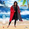 KEYUSHOP Waterproof Changing Robe with Fleece Lining, Oversized Swim Parka Towel Robe Hooded Surf Poncho Swim Robe Stay Warm and Dry- Watersports, Swimming, Surfing view 2
