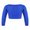 winying Kids Girls Classic Ballet Sweater Cardigan Long Sleeves Wrap Cardigan Knit Sweater Ballet Dance Outerwear Royal Blue A 9-10 Years view 2