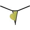 Botmois Men's Ice Silk Mini Bikini Tangas Soft String Thong Underwear Pouch T-back Minimal Coverage Underpants 3-Pack(Light Yellow) L view 2