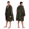 KUYUSHOP Adult Changing Robe,Surf Robe Dry Poncho Hooded Towel Oversized Coat Fleece Lining Thermal Swim Parka Surfing Poncho view 2