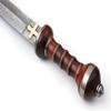 Handmade Damascus Steel Double Edge Roman Gladius Sword, Greek Sword, Sword Art Online, with Leather Sheath view 2