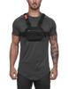 DIOTSR Running Chest Pack, Lightweight Chest Bag for Workout, Running Tactical Backpack with Extra Phone Holder for Outdoors,Cycling (Black) view 2