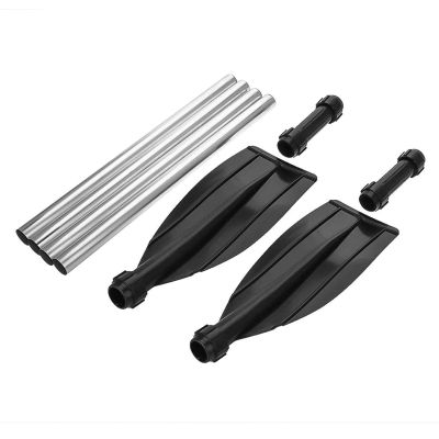 2 Piece Kayak Paddle, Adjustable Detachable Aluminum Alloy Paddle Lightweight Ribbed Kayak Paddle Oars for Inflatable Boats Rubber Boat Air Mattresses