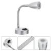 3pcs RV Reading Light gooseneck Task Lights Bedside Lights Wall Mounted LED Spotlight Flexible gooseneck Spotlight LED Table lamp Boat Adjustable arm Light to Rotate Aluminum Base view 3