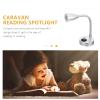 3pcs RV Reading Light gooseneck Task Lights Bedside Lights Wall Mounted LED Spotlight Flexible gooseneck Spotlight LED Table lamp Boat Adjustable arm Light to Rotate Aluminum Base view 4