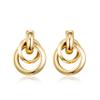 AOLIMI Gold Large Knot Clip On Earrings Statement Drop Clip Earrings for Women No Pierced view 1