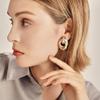 AOLIMI Gold Large Knot Clip On Earrings Statement Drop Clip Earrings for Women No Pierced view 4