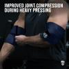 Gymreapers Weightlifting Elbow Wraps (1 Pair) - Flexible 40'' Elbow Compression Strap & Joint Support Brace - For Bench Press, Powerlifting, and Pressing (Navy) view 4