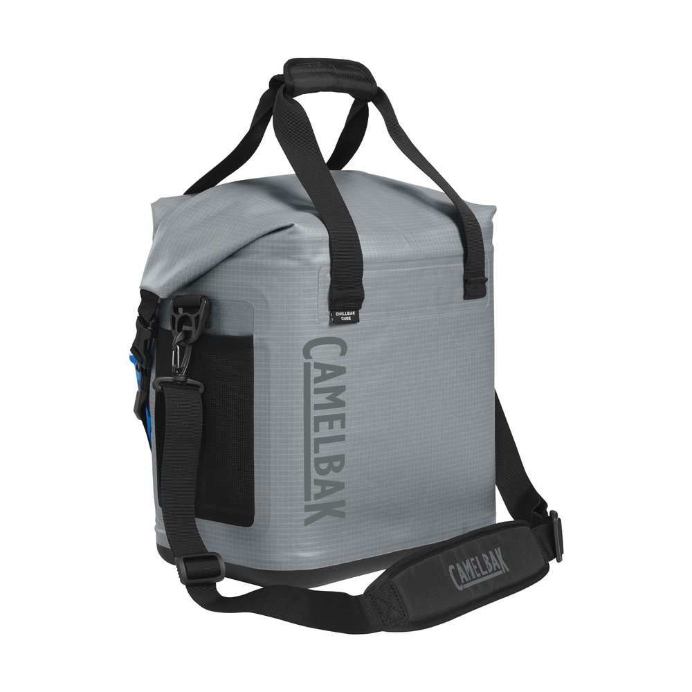 CamelBak ChillBak Cube 18 Soft Cooler Backpack with 6L Fusion Group Reservoir, Monument Grey