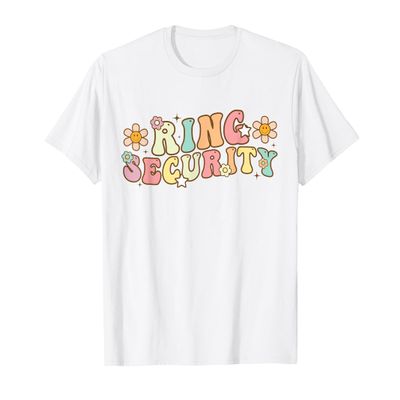 Ring Groovy Security Ring Retro Bearer Boys Wedding Party T-Shirt