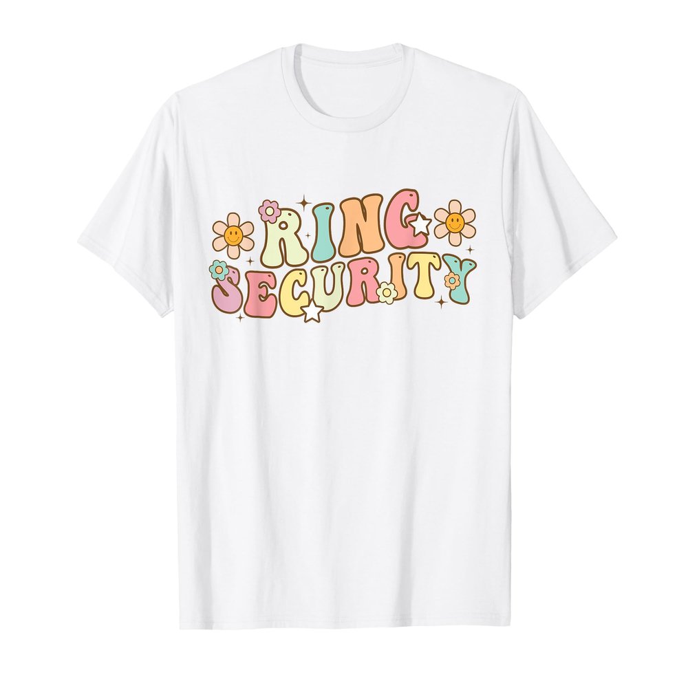 Ring Groovy Security Ring Retro Bearer Boys Wedding Party T-Shirt