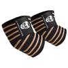 Gymreapers Weightlifting Elbow Wraps (1 Pair) - Flexible 40'' Elbow Compression Strap & Joint Support Brace - For Bench Press, Powerlifting, and Pressing (Tan) view 1