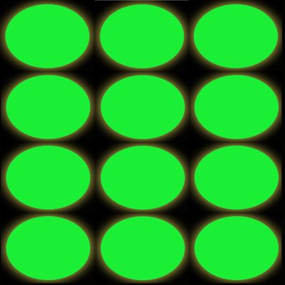 Tiger Tail Sports Recreational-Quality (1-Star, 40mm) Ping Pong Balls (Glow-in-Dark Green, 12-Pack)
