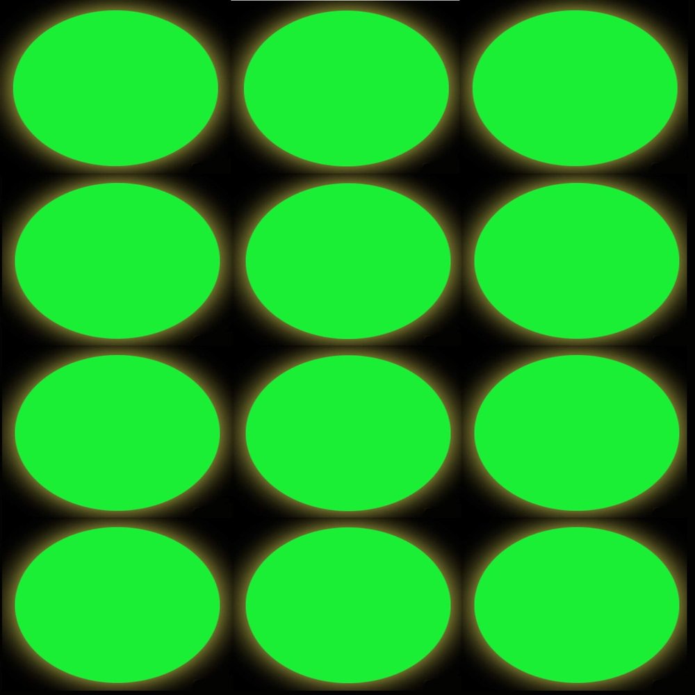 Tiger Tail Sports Recreational-Quality (1-Star, 40mm) Ping Pong Balls (Glow-in-Dark Green, 12-Pack)