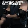 Gymreapers Weightlifting Elbow Wraps (1 Pair) - Flexible 40'' Elbow Compression Strap & Joint Support Brace - For Bench Press, Powerlifting, and Pressing (Black) view 4