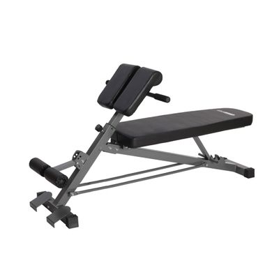 HolaHatha Adjustable Flat & Decline Bench, Weight Lifting and Training Equipment for Full Body Workout - Padded Seat and Dumbbell Storage