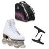 Jackson Utima Inline Roller Skates/White Finesse Women's Size 6 / Bundle with Bag JL350 and Wrench Tool 2pcs / JUST LAUNCHED 2022 view 1