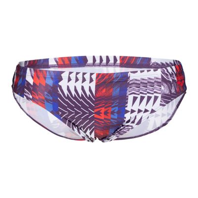 ARENA Men's Swim Briefs Allover MaxLife Swimsuit, Red/Multi, 22