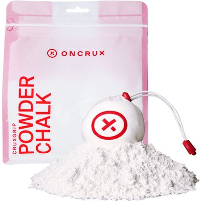 Oncrux Chalk Sock 2 oz - Premium Refillable Chalk Ball - Made in USA - Performance Grade Grip Enhancer for Weightlifting, Rock Climbing, Gymnastics, Disc Golf and More