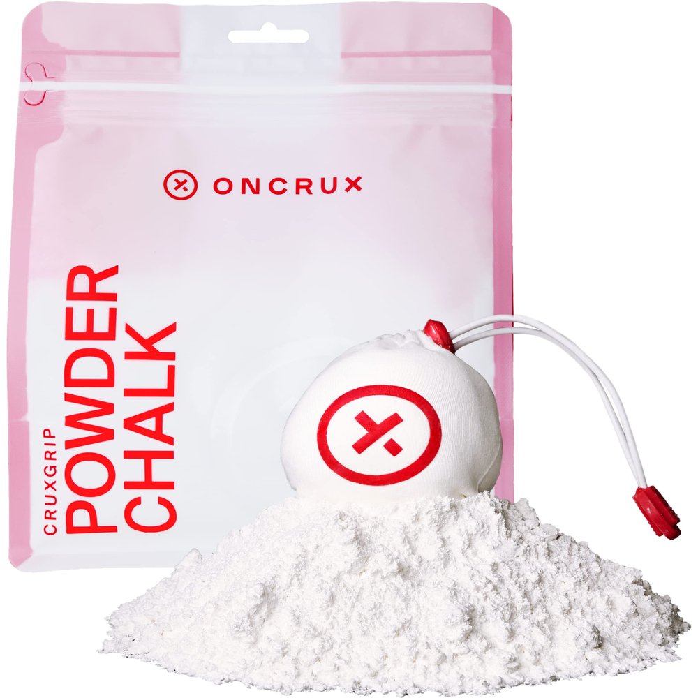 Oncrux Chalk Sock 2 oz - Premium Refillable Chalk Ball - Made in USA - Performance Grade Grip Enhancer for Weightlifting, Rock Climbing, Gymnastics, Disc Golf and More