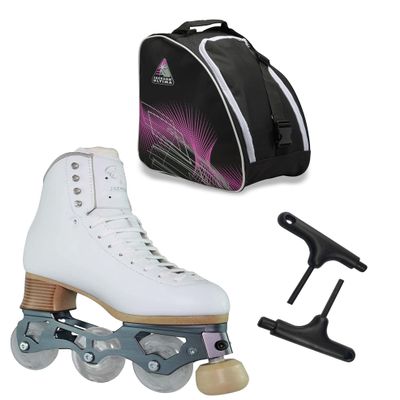 Jackson Utima Inline Roller Skates/White Elle Women's Size 9 / Bundle with Bag JL350 and Wrench Tool 2pcs / JUST LAUNCHED 2022