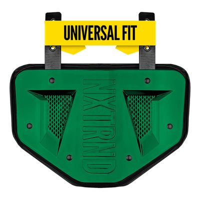 Nxtrnd Football Back Plate, Professional Football Backplates for Shoulder Pads, for Adult & Youth (Chrome Dark Green, Adult)