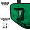 Nxtrnd Football Back Plate, Professional Football Backplates for Shoulder Pads, for Adult & Youth (Chrome Dark Green, Adult) view 4