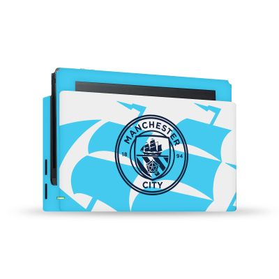 Head Case Designs Officially Licensed Manchester City Man City FC Badge Ship Logo Art Vinyl Sticker Gaming Skin Decal Cover Compatible With Nintendo Switch Console & Dock