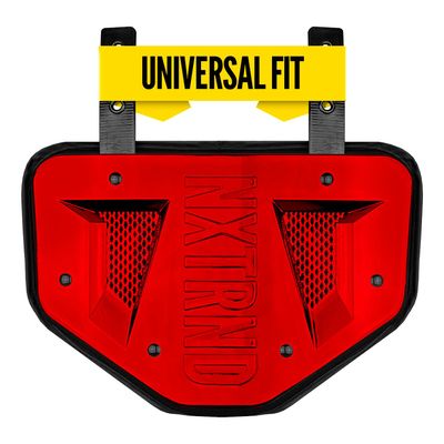 Nxtrnd Football Back Plate, Professional Football Backplates for Shoulder Pads, for Adult & Youth (Chrome Red, Adult)