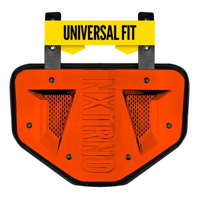 Nxtrnd Football Back Plate, Professional Football Backplates for Shoulder Pads, for Adult & Youth (Chrome Orange, Adult)