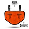 Nxtrnd Football Back Plate, Professional Football Backplates for Shoulder Pads, for Adult & Youth (Chrome Orange, Adult) view 3