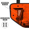 Nxtrnd Football Back Plate, Professional Football Backplates for Shoulder Pads, for Adult & Youth (Chrome Orange, Adult) view 4