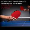 Killerspin KIDO 7P RTG Ping Pong Paddle, Advanced Table Tennis Players, Memory Book Paddle Case, Red/Black Straight view 3