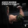 Gymreapers Weightlifting Elbow Wraps (1 Pair) - Flexible 40'' Elbow Compression Strap & Joint Support Brace - For Bench Press, Powerlifting, and Pressing (Green) view 2