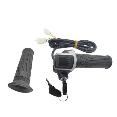 Electric Bike Electric Bicycle Scooter Twist Throttle Grips 48V LCD Display with Key Lock