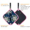 Alytree 2PCS Pee Cloth Silver Infused for Women Hiking, Pee Rag for Female Peeing Outdoor,Camping Reusable Toilet Paper,Hygienic Urination Solution for Travel(White Flowers). view 3